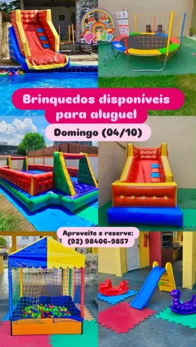 Brinquedos disponíveis para aluguel