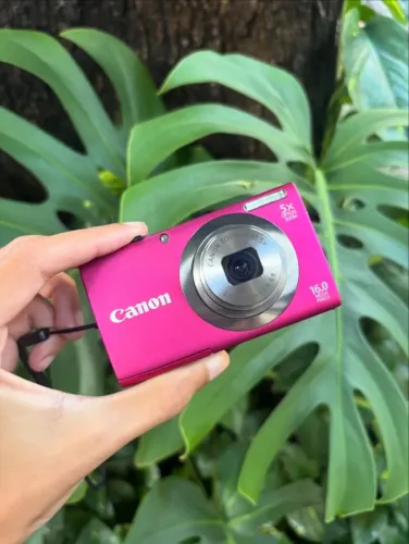 Poweshot Canon A2300 Rosa 16MP - Completa