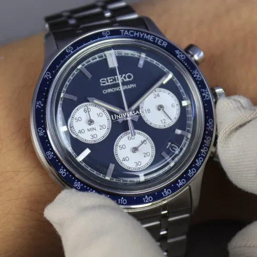 Relógio Seiko SSB477 Chronograph Azul Novo com Garantia