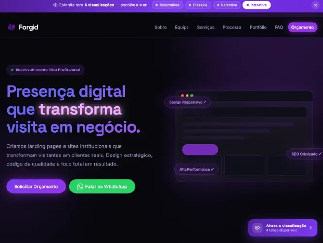 Site Profissional para Qualquer Negócio ? Rápido, Moderno