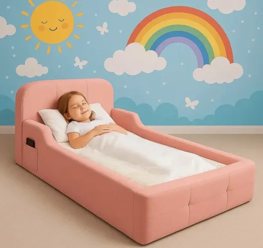 Cama Infantil Espuma Montessoriana Juvenil Quarto C/ Colchão