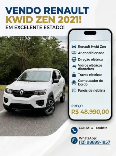 Renault Kwid Zen 1.0 Flex 12V 5P Mec. 2022