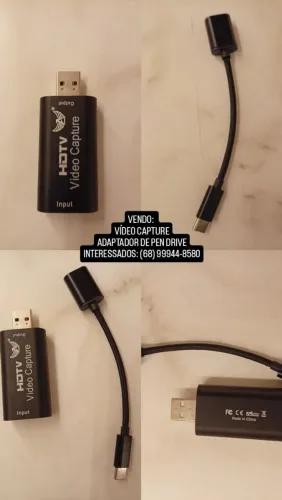 Placa de Captura HDMI USB Video Capture - Full HD