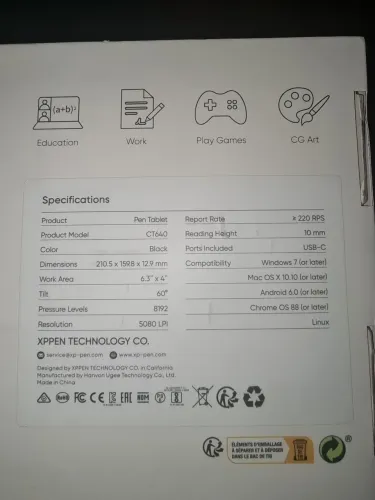 Pen tablet - Deco Fun S Pen Tablet (Nova na Caixa)