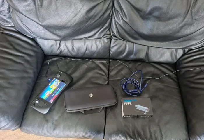 Steam Deck LCD 256gb + case original + Carregador 65w Lenovo +Dock e cabo HDMI