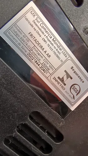 Air fryer 5.5 l Mondial