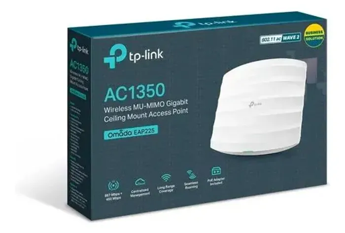 Access Point Wi-Fi 5 Dual Band AC1350 TP-Link Omada (modelo EAP225).