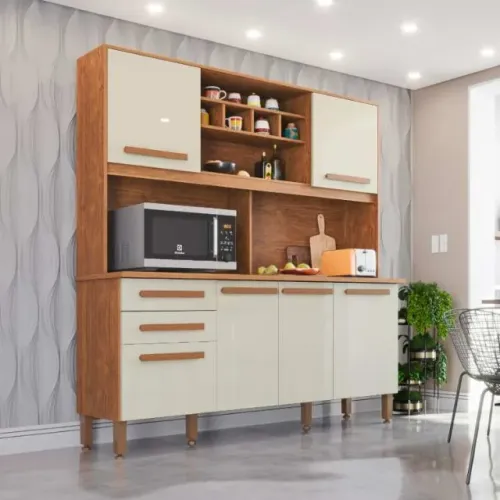 Kit Cozinha Lara/Lunna BPW, Côr Cinamomo/Arenas