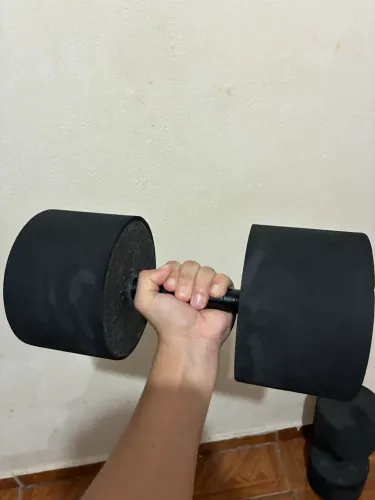 Halteres de concreto emborrachados 8kg