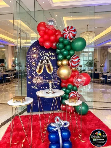 Decoração de festa confraternização