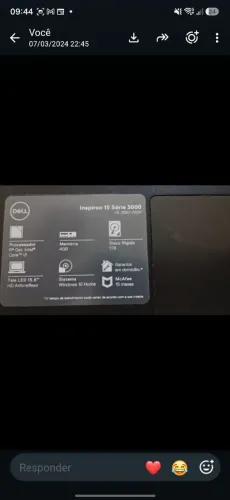 Vendo notibuque Dell excelente para seus estudos pouco tempo de uso novíssimo