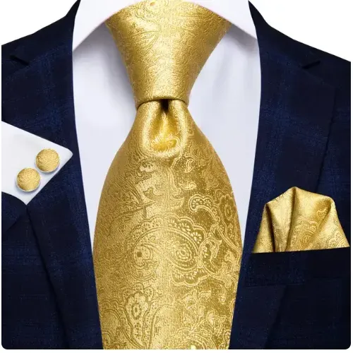 Kit Gravata em Seda Elegância para Festa Formatura Casamento Aniversário Igreja 3053
