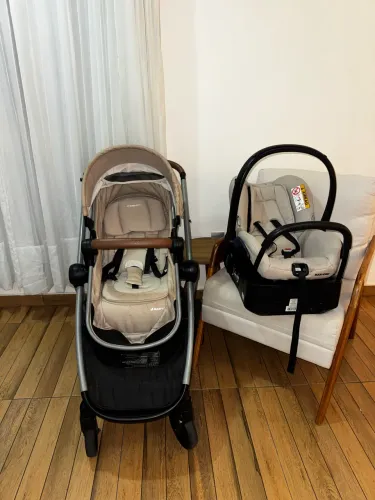 Carrinho Maxi-Cosi Anna Travel System Completo | Moisés + Bebê Conforto + Base