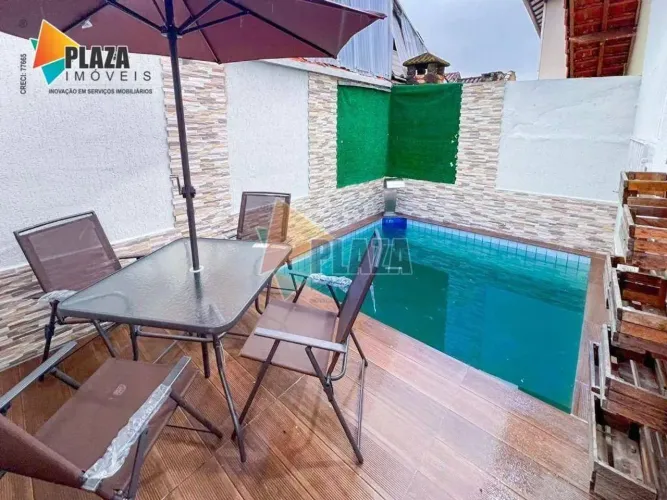 Casa com piscina 2 dormitórios à venda, 71 m² por R$ 584.900 - Maracana - Praia Grande/SP