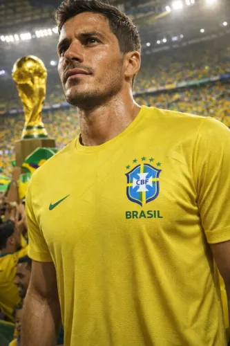 CAMISA BRASIL DRYFIT 3 D - Tam M