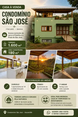 Casa em Itacaré condomínio fechado