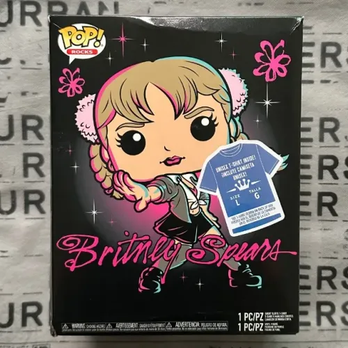 FUNKO POP Britney Spears Baby One More Time + Camiseta #90 Target Collector's Box