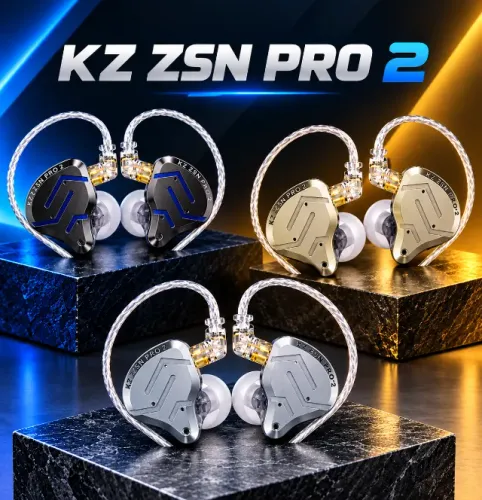 Fone KZ ZSN Pro 2 Com Ou Sem Microfone - Entrega Grátis - Novo, Original e Lacrado !