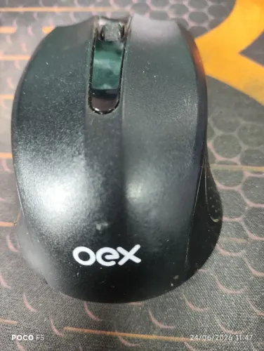 Mouse OEX Sem Fio Usado Funcionando