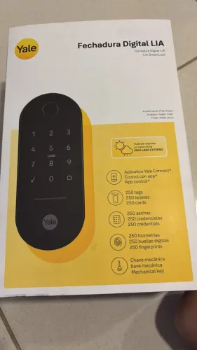 Fechadura Digital Yale Lia Preta Fosca - NOVA, NUNCA USADA!