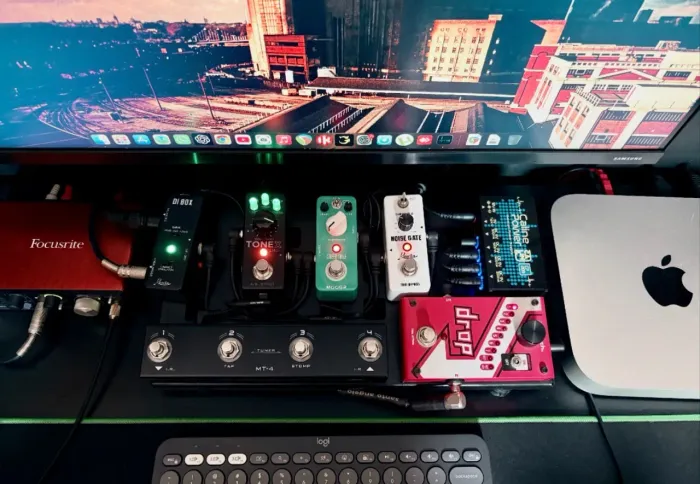 Set de pedais de guitarra completo