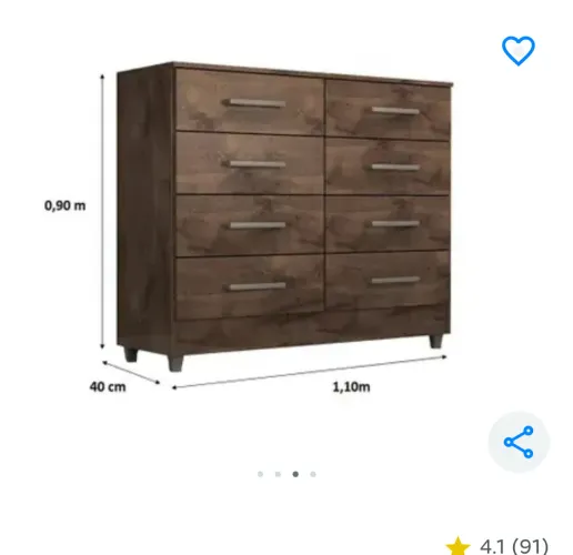 2 cômodas semi novas