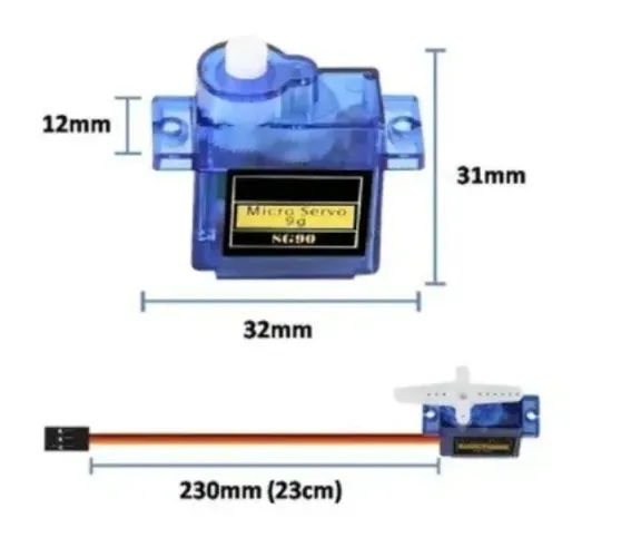 MICRO SERVO MOTOR SG90 9G 180° - NOVO | Arduino | Raspberry | Robótica