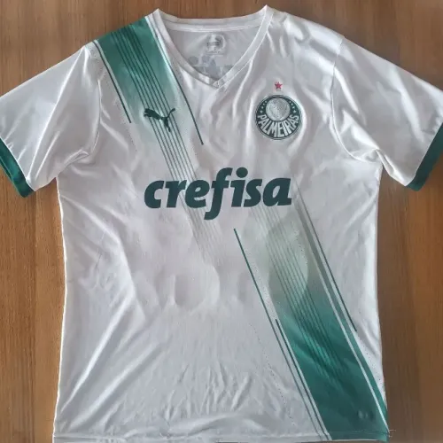 camisa original 2023 branca palmeiras puma tamanho gg #23 veiga