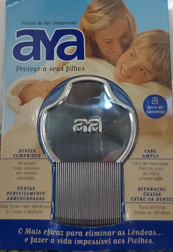Pente de aço temperado para piolho (lêndia) capilar