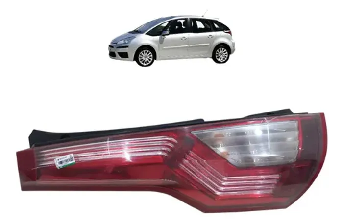 Lanterna Traseira Esquerda Citroen C4 Grand Picasso 2007 Esquerdo/motorista Bicolor