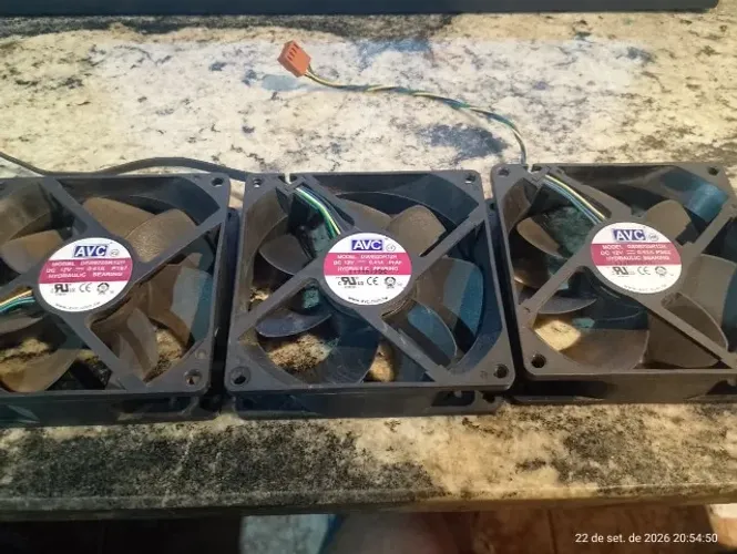Cooler AVC 9cm 12v 0.4a 4 Fios c/ Rolamento Alta Rotação