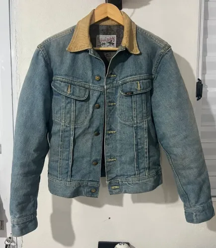 Lee Storm Rider jaqueta jeans vintage anos 70