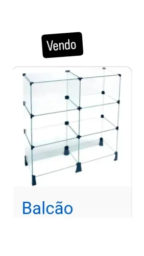 Vendo balcão vitrine , semi novo, todo perfeito.