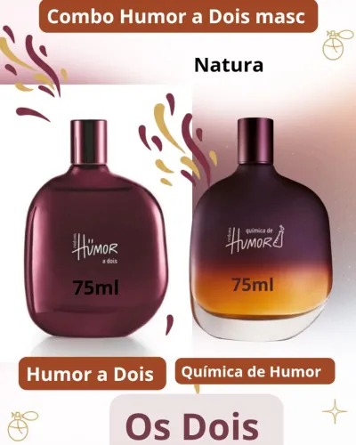 Combo Humor a Dois + Química + Química de Humor masculino- Natura