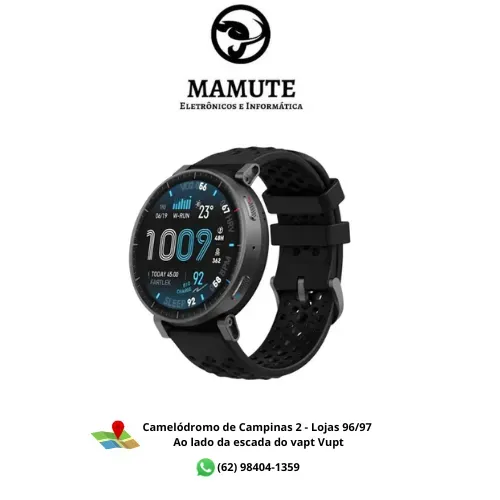 Smartwatch Amazfit Active Max, 4GB memória interna, Amoled 1,75 Gps 5atm A2257 Bluetooth