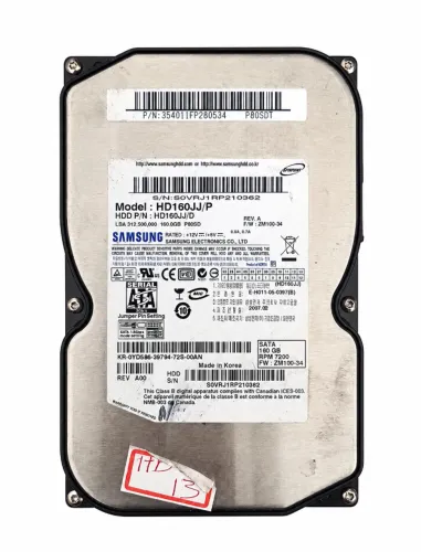 winchester hd SAMSUNG HD160JJP NO ESTADO 160GB HD13