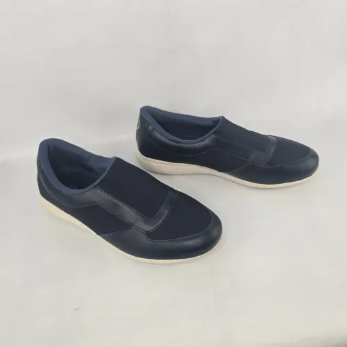 Tenis feminino slip-on usaflex 36 azul marinho