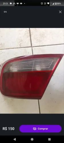 Lanterna Gol G5 lado direito