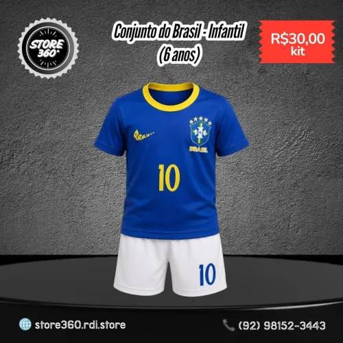 Conjunto do Brasil Infantil 6 Anos