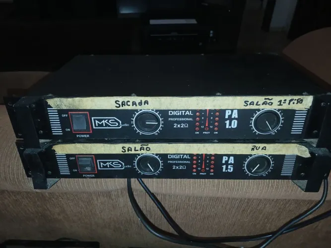 Amplificadores digital profissional mks 2x2 