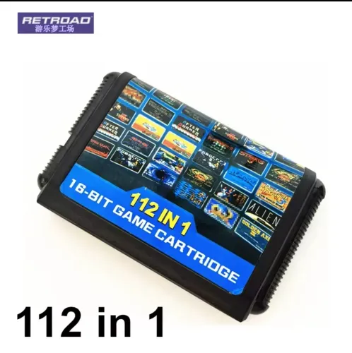 Cartucho mega drive 112 em 1