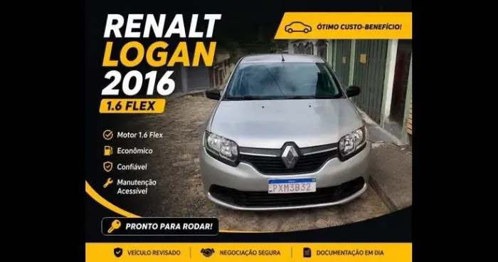 Renault Logan Expression Hi-flex 1.6 8V 4P 2016