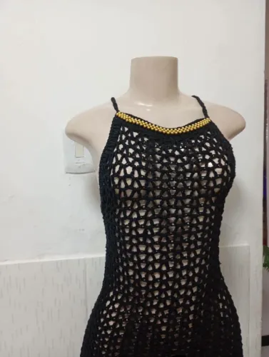 Vestido em crochê 