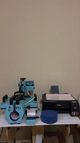 Prensa Mecolour 5x1 e Impressora Epson L1250 adaptada