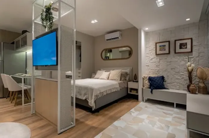 House Balneário de Ondina - Apto Quarto e sala com varanda - Prédio em frente ao mar