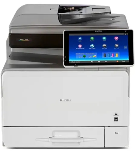Impressora Ricoh mp C307 Mpc307<br>Multifuncional Laser Colorida com<br>Rede e Duplex