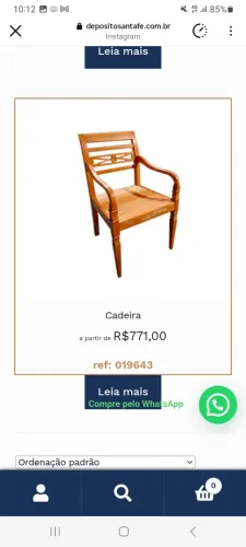 Vendo mesa e cadeira comprados no Depósito Santa Fé