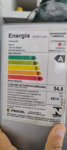 Vendo geladeira alta capacidade lg