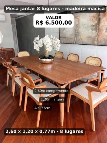 Mesa de 8 lugares 