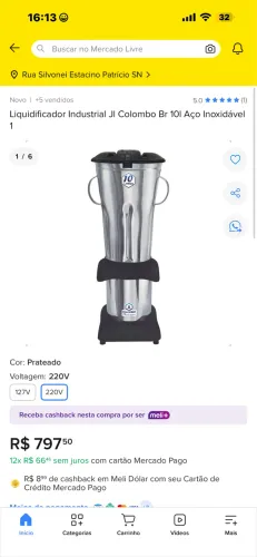 Vendo liquidificador industrial Colombo